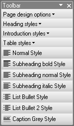 In Word earlier than 2007, we can create custom toolbars especially for the templates.
