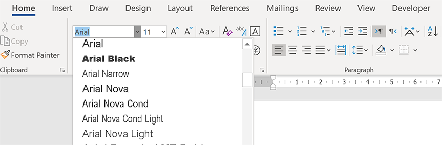 A possible cross-platform font problem in Windows software