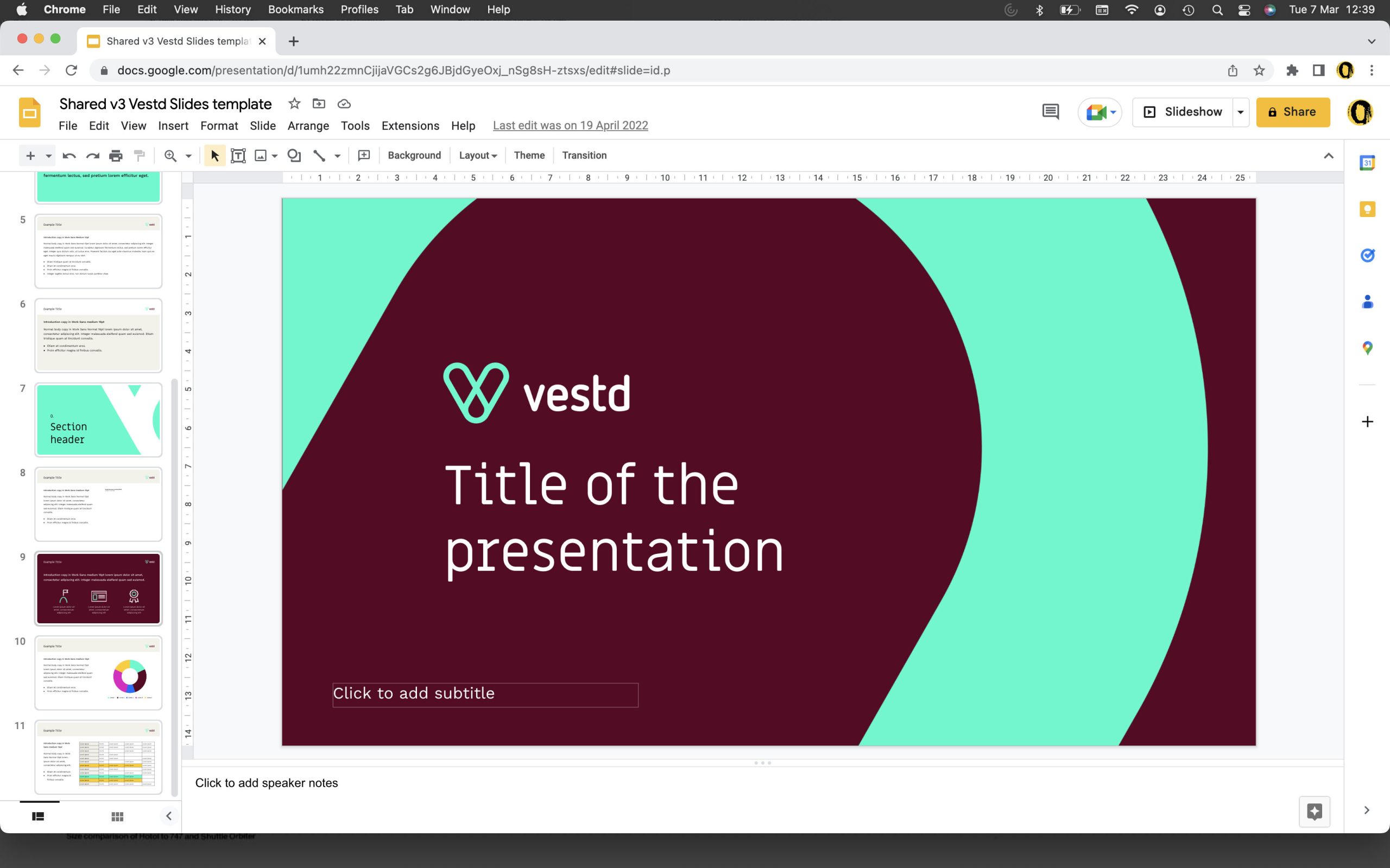 Ventd presentation title