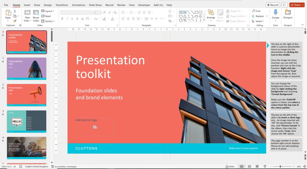 Cluttons PowerPoint tools